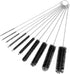 CiaraQ Bottle Cleaning Brushes, 9.8 Inch Nylon Tube Brush Set, Cleaner for Narrow Neck Bottles Cups with Hook, Set of 10pcs. Black...