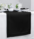Solino Home Linen Black Table Runner 72 Inches Long - 100% Pure Linen Hemstitch Table Runner 14 x 72 Inch for Dresser, Dining, Summer, Fall, Hallo...