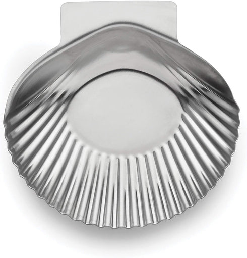 Outset Grillable Shells, All Purpose Grillable Stainless Steel Sea Shells, Set of 12...