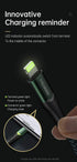 mcdodo Anti Bending Cable, 2 LED Switching Cord Nylon Braided Sync Charge USB Data 6FT/1.8M Cable Compatible New Phone List Below (6FT/1.8M, Black...
