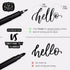 Craft 'n' Beyond Calligraphy Brush Pens Pack of 3 Small, Medium and Large Markers for Hand Lettering, Art Drawing, Sketching, Scrapbooking, Journa...