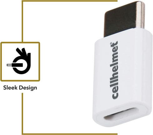 cellhelmet Micro USB to Type C Charging/Data Adapter | As Seen on Shark Tank...