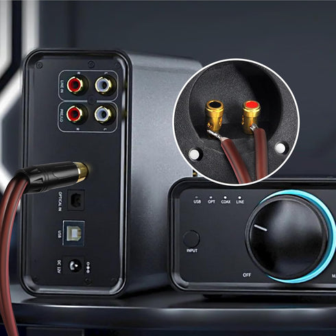 RCA Speaker Cable to Plug Adapter, Bare Wire to RCA, Audio Video Cable Repair...