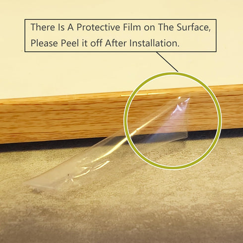 Flexible U-Shape Edge Banding,9.2ft TPE Self Adhesive Veneer Edging Trim,Furniture Edge Corner Protector,for Countertop Table Plywood Cabinets Cha...