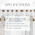 Elrene Home Fashions Shilo Sheer Boho Tab-Top Window Curtain Panel with Tassels, Linen, (52 X 84)...