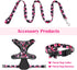 Black Dog Leash Floral Dog Leash for Puppy,Small Breed Dogs 4 ft/foot Dog Leash...