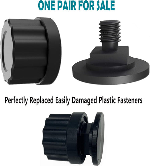 Black Welding Hood Pipeliner Helmet Fasteners - 1Pair Aluminum Helmet Pipeliner Headgear Replacement Parts Accessories Screws Flip Hood, Anti-rust...