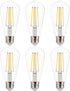FLSNT 7W LED Edison Bulbs, 60W Equivalent, 90+ High CRI, 4000K Cool White, ST19 LED Light Bulbs, 800LM, E26 Base, Dimmable, 6 Pack...