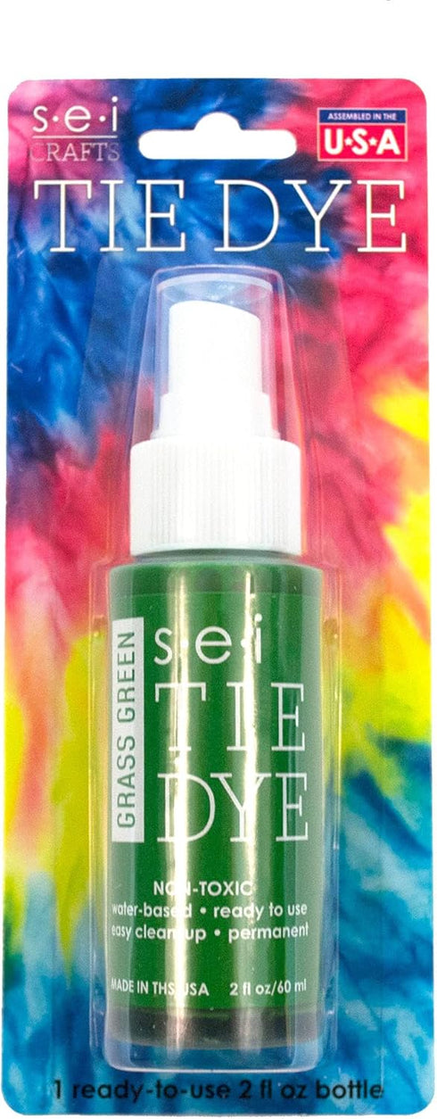 S.E.I. Grass Green Tie Dye Spray Bottle: 2oz. Non Toxic Fabric Dye Spray, DIY Permanent Clothing Dye, Ready to Use Tie Dye Supplies...