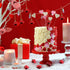 Frienda 24 Pcs Valentine Heart Shaped Ornament Heart Ornaments Christmas Tree Baubles Hanging Decoration for Valentine Wedding Anniversary Mother'...