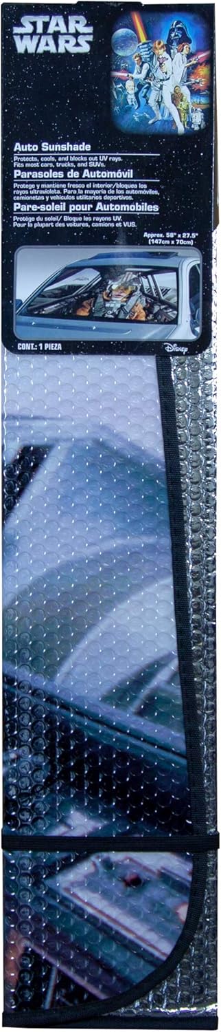 Plasticolor 003702R01 Star Wars Snow Speeder Accordion Style Front Windshield Sunshade...