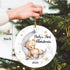 Baby's First Christmas 2025 Boy Bear on The Moon Baby Ornament Christmas Wedding Decoration Baby Ornament Newlywed 2025 (Yellow and White Baby Bea...