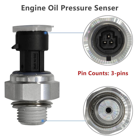 12677836 Oil Pressure Sensor with 917-143 Oil Pressure Switch Filter, Compatible with Select Chevrolet, Buick, GMC, and Cadillac Vehicles - Replac...