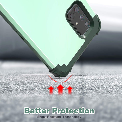 IDweel for Galaxy A71 5G Case with Tempered Glass Screen Protector, Hybrid 3 in 1 Shockproof Slim Heavy Duty Protection Hard PC Cover Soft Silicon...