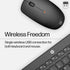 HP 230 Wireless Mouse and Keyboard Combo - 2.4GHz Wireless Connection - Long Battery Life - Durable & Low-Noise Design - Windows & Mac OS - Adjust...
