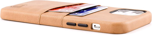 Dockem Wallet Case for iPhone 12 & iPhone 12 Pro: Built-in Metal Plate for Magnetic Mounting & 2 Credit Card Holders: 6.1" Exec M2, Smooth Synthet...