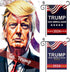 Trump 2024 Garden Flags for Outside,2pcs Trump 2024 Flags,Trump 2024 Yard Sign,Support Trump 2024 Flag,Save USA Again Flags Outdoor Flags 12 * 18 ...
