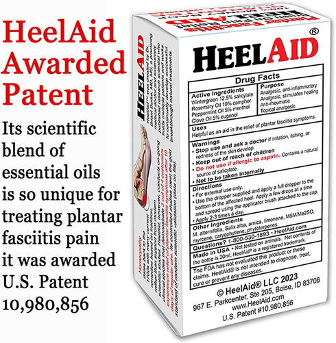 New: HeelAid Plantar Fasciitis Brush-On Heel Rapid Pain Relief. Doctor Developed, Clinically Tested, Natural Ingredients Specially Formulated to P...