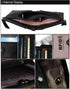 Men's Folding Double Zip Wallet RFID Blocks Retro Short Coin Purse...