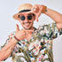 Boater Hats for Men Women Straw Skimmer Hat Wide Brim Halloween Christmas Costume...