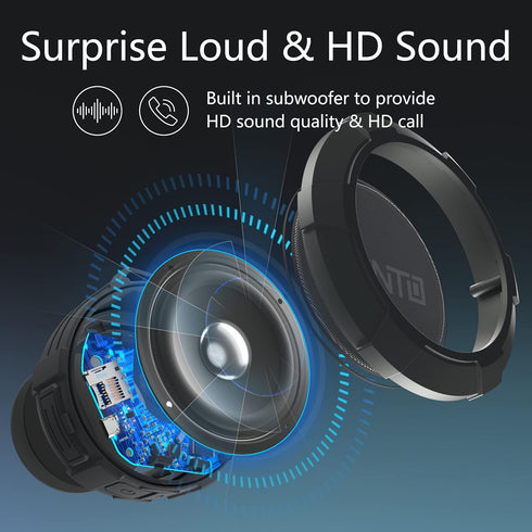 MANTO Bluetooth Speaker, Cuckoo Portable Bluetooth Shower Speaker, IPX5 Waterproof Wireless Speaker, Stereo Sound, Support Micro SD Card for Home,...