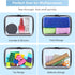 2 Pack Zippered Hard Pouch, Clear Plastic Storage Box Containers Small Toiletry Bag, Clear Hard Shell Zipper Case for Small Items, Toys, Building ...