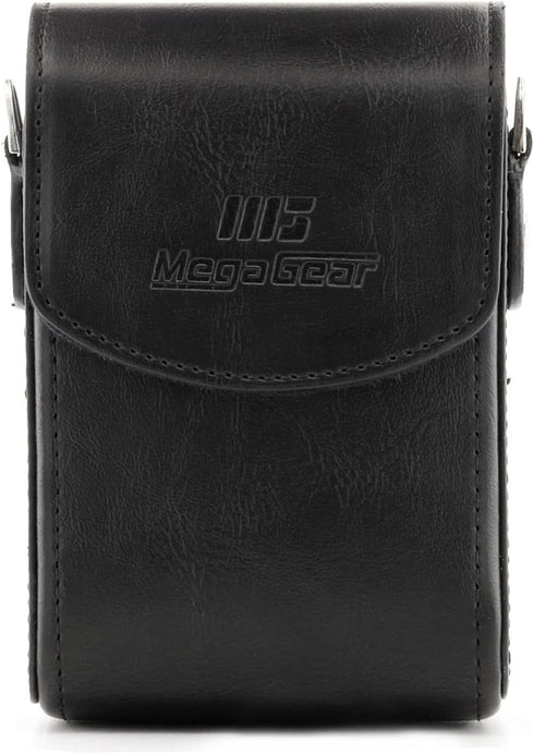 MegaGear MG1504 Canon PowerShot SX740 HS, SX730 HS Leather Camera Case with Strap - Black...