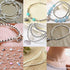 Stiesy 200 Pcs Brass Spacer Beads 3mm 4mm 5mm 6mm Round Loose Beads for Jewelry Making Supplies...