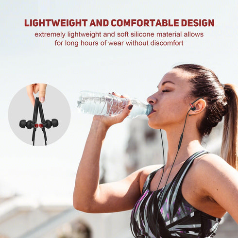 USB C Headphones with Microphone Wired USB C Earphones for Sports and Running Type C Earbuds Hooks Volume Control, Compatible with iPhone 15, Sams...