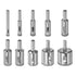 10pcs Diamond Drill Bit Set 1/4" - 1-1/4" (6mm-32mm) Hollow Drill Bits Hole Saw Set for Glass Tile Porcelain Ceramic Marble Bottles Pots Brick...