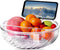 YENXIKU Double-Layer Snack Plate with Shell Storage – Multifunctional Nut Bowl with Built-in Phone Holder, Pistachio Bowl,Perfect for Entertaining...
