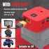 Power Wheels Battery Adapter with USB Ports & XT60 Port, Fit for Milwaukee 18v Battery, Power Adapter for Mobile Devices, Electric Vehicles, DIY P...