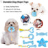 Puppy Toys, 8 Pack Puppy Chew Toys for Teething, Cute Blue Small Dog Toys Set, Teething Toys for Puppies, Soft Durable Interactive Chew Toy for Sm...