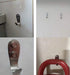 FGen 20pcs Stainless Steel Hanging Hooks - Solid Hooks for Family Hotel Bathroom Accessories...