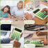 Mechanical Pushbutton Calculator, 12 Digit Large LCD Display, Big Buttons Easy to Press Use as Office Calculators Desktop, Forest Green Computer B...