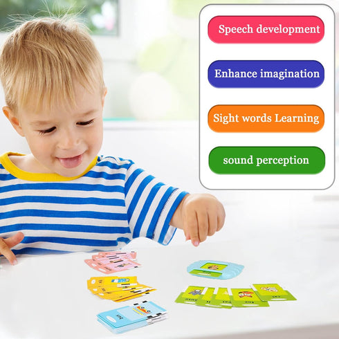 Toddler Learning Toys for 2 3 4 5 Year Old Girls, Autism Sensory Toys for Autistic Children, Speech Therapy Toys, 112 Cards - 224 Sight Words Talk...