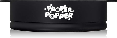 The Original Proper Popper Microwave Popcorn Popper, Silicone Popcorn Maker, Collapsible Bowl BPA Free & Dishwasher Safe - (Black)...