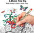 12 Colors 05 Micro Fineliner Drawing Art Pens, Waterproof Archival Ink Pens, 0.45mm Multiliner Fine Liner Pens for Illustration Technical Sketchin...