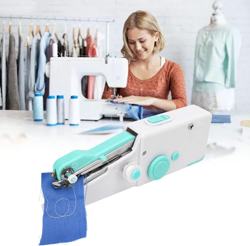Jeanoko Mini Portable Sewing Machine, Handheld Sewing Machine Multipurpose Cordless Portable Sewing Machine for Beginners Kids Adults Quick Mendin...