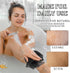 African Bath Sponge Long Net Exfoliating Shower Body Scrubber Flat Back Scrubber Foot Scalp Scrub Dead Skin Removal Skin Smoother for Men Women (B...