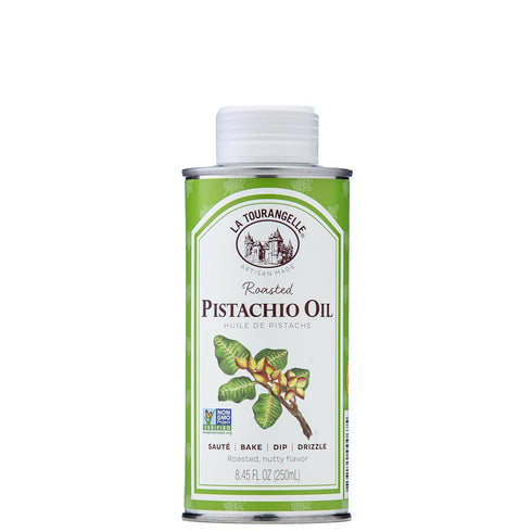 La Tourangelle, Roasted Pistachio Expeller-Pressed Oil for Cooking, Baking, and Beauty, Adds Flavor to Vinaigrettes, Sauces, Marinades, Green, 8.4...