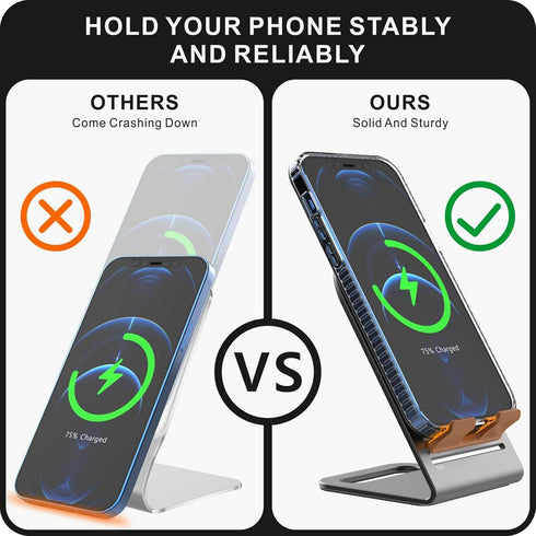 HALLEAST for Magsafe Charger Stand, 2022 Updated Aluminum Alloy Charging Holder Perfectly Compatible with for Apple iPhone 14 Plus/ 14 Pro Max/ 14...