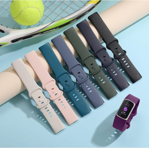 Maledan Compatible with Fitbit Charge 5 Bands/Charge 6 Bands Women Men, Soft Waterproof Replacement Strap Sport Wristbands for Fitbit Charge 5/Cha...