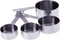 PrepWorks Measuring Cups Set - Stainless Steel or Plastic Cups for Precise Measurement of Dry and Liquid Ingredients...