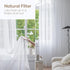 Anjee White Sheer Curtains 45 Inches Long 2 Panels Set Rod Pocket Window Treatment Sheer Voile Drapes for Kids Room Bedroom Living Room Kitchen, 5...