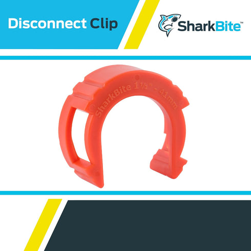 SharkBite 1-1/2 Inch Disconnect Clip for Push to Connect Brass Plumbing Fittings, UXLDC41...