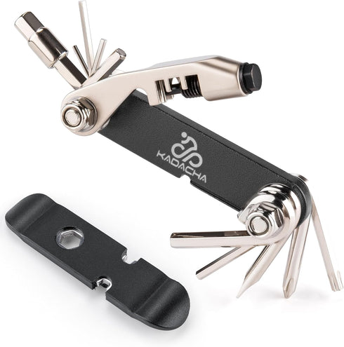 Bike Multitool - Bike Chain Tool/Torx/Hex/Screwdriver - Bicycle Multitool Kit Compact and Lightweight Repair Tools for Road and Mountain Bikes (Bl...