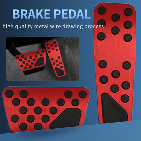 Aluminum Alloy Pedal Cover for Dodge Challenger 2008-2023 for Charger 2011-2023 for Chrysler 300 300C 2009-2019 No Drilling Aluminum Brake and Acc...
