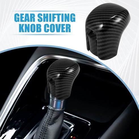 Gear Shift Knob Cover Automatic Transmission Lever Trim for Honda Civic 10th Gen 2016 2017 2018 2019 2020 2021 ABS Carbon Fiber Pattern Black...