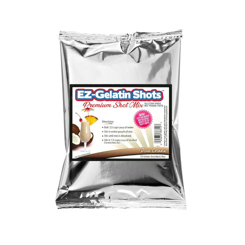 Pina Colada Jello Shot Mix 6.78 oz - Premium Gluten-Free Jello Mix for Tasty Jello Shots - Easy to Make EZ Gelatin Powder Mix for Jello Shots - Ad...